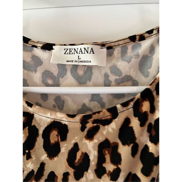 New Zenana leopard print tank with twist - Picture 8 of 12